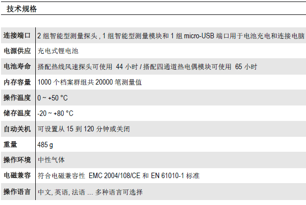 VT210多功能手持温湿度风速风量仪