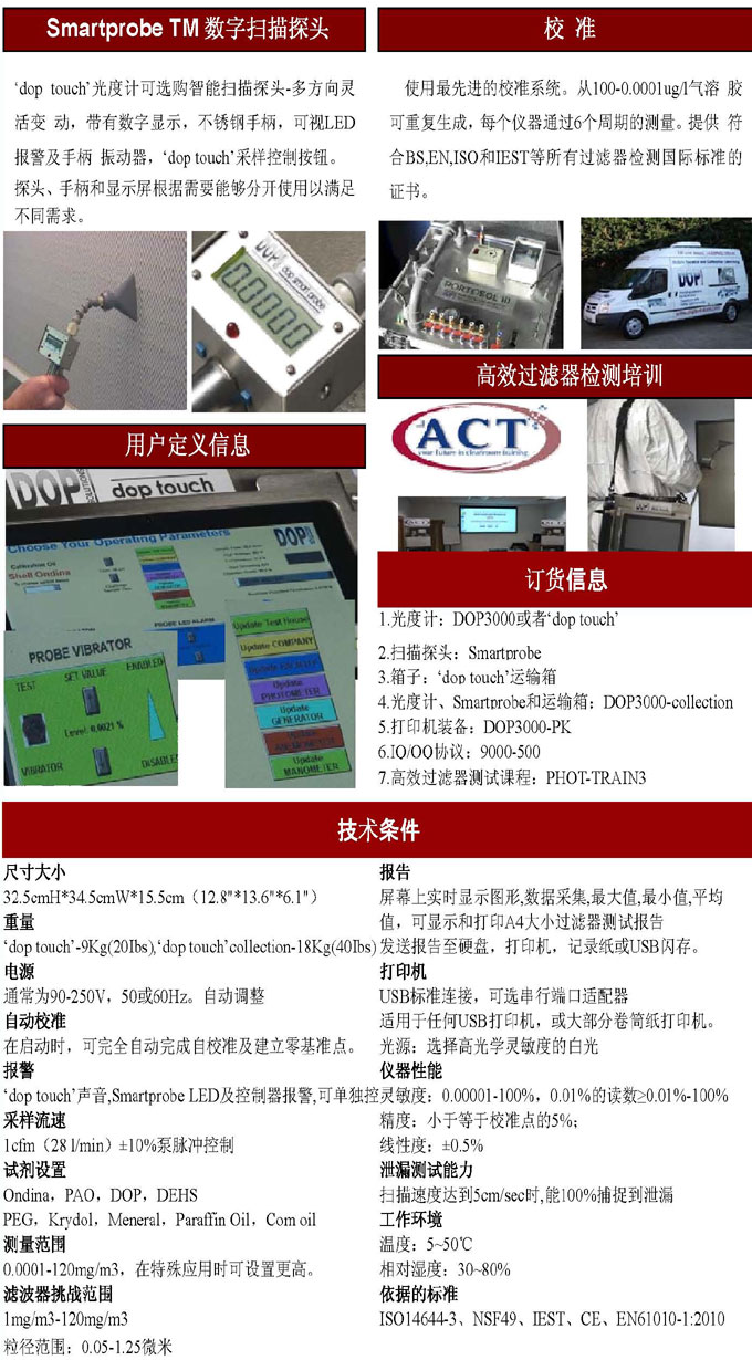 DOP3000全触摸屏气溶胶光度计